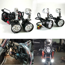 摩托车射灯前照灯18-32mm口径固定外置LED射灯汽车改装射灯强聚光