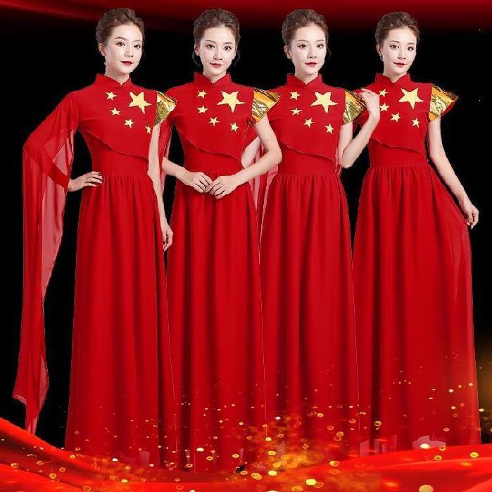 指挥服元旦中小学生大合唱团服装钢琴礼服裙古典艺考诗朗诵可穿