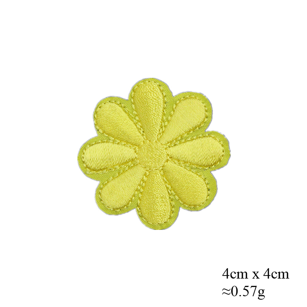 厂家现货亚马逊外贸热卖彩色小花刺绣布贴套装贴服装手工艺配饰