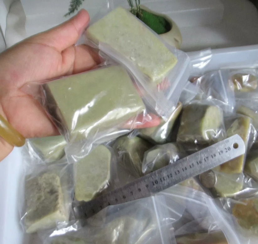 老青田石冻石料大随形章闲章扁章金石篆刻练习章一方价随机发货