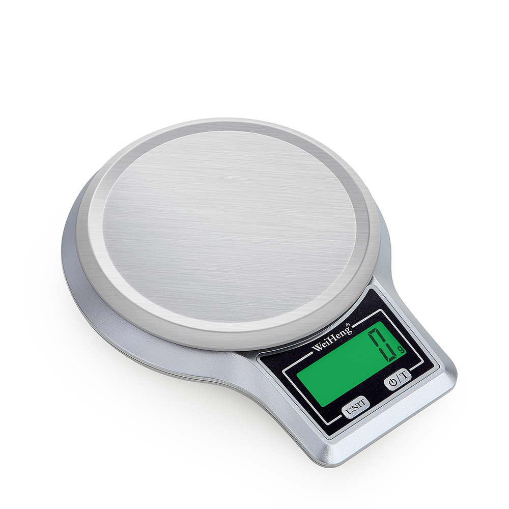 家用商用电子秤小型高精度电子称重卖菜3kg台秤家用食物厨房克称