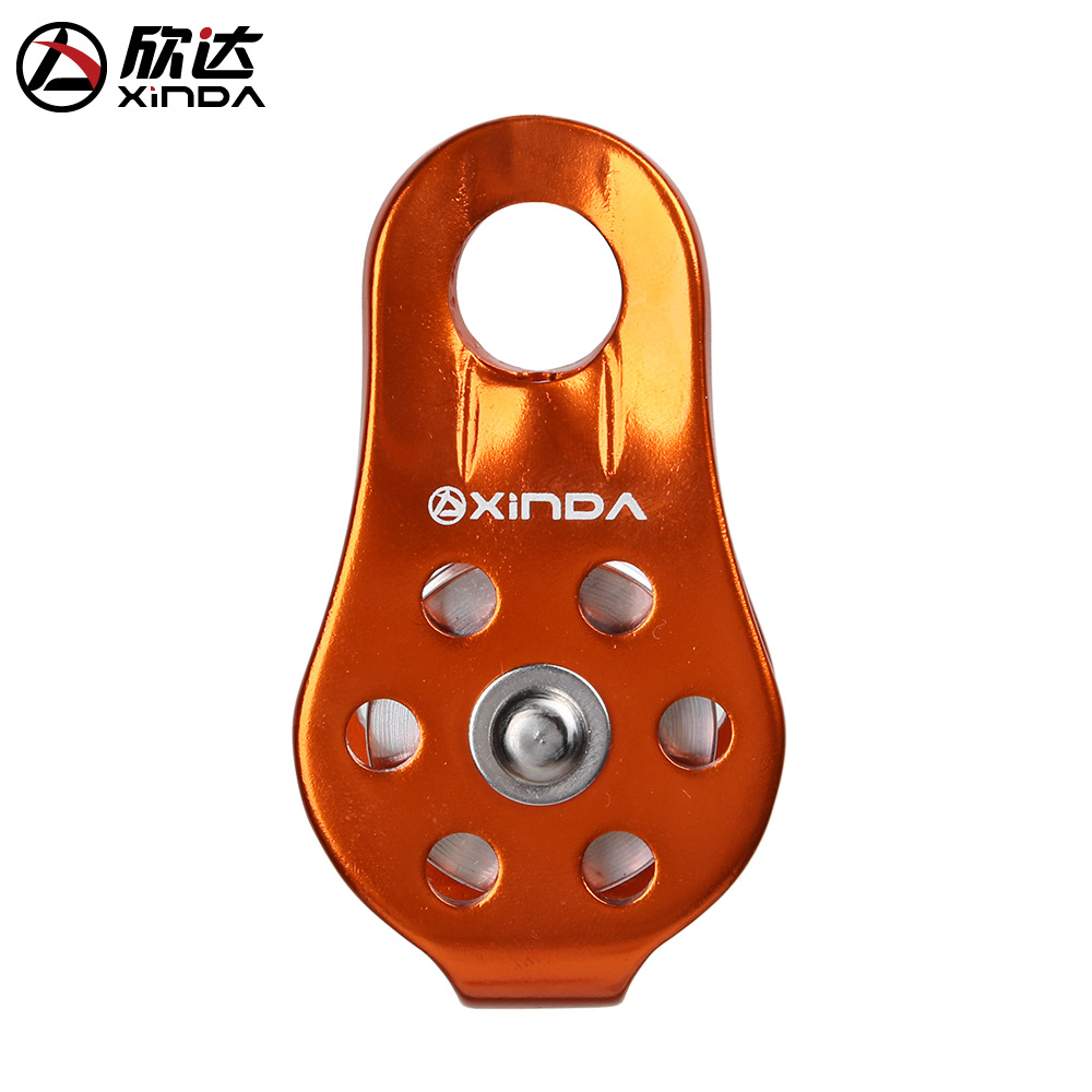 户外固定式登山单滑轮吊装滑轮横渡攀岩绳索滑索滑轮orbiter