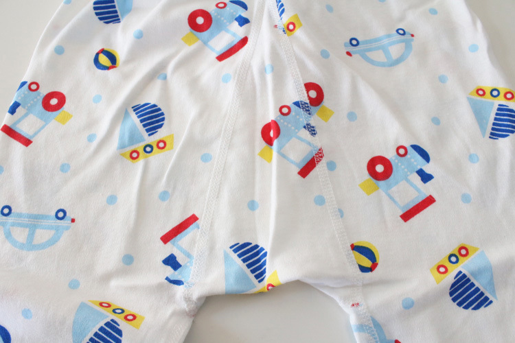 男宝宝秋冬无缝拼缝卡通棉毛裤 儿童男童秋裤打底保暖