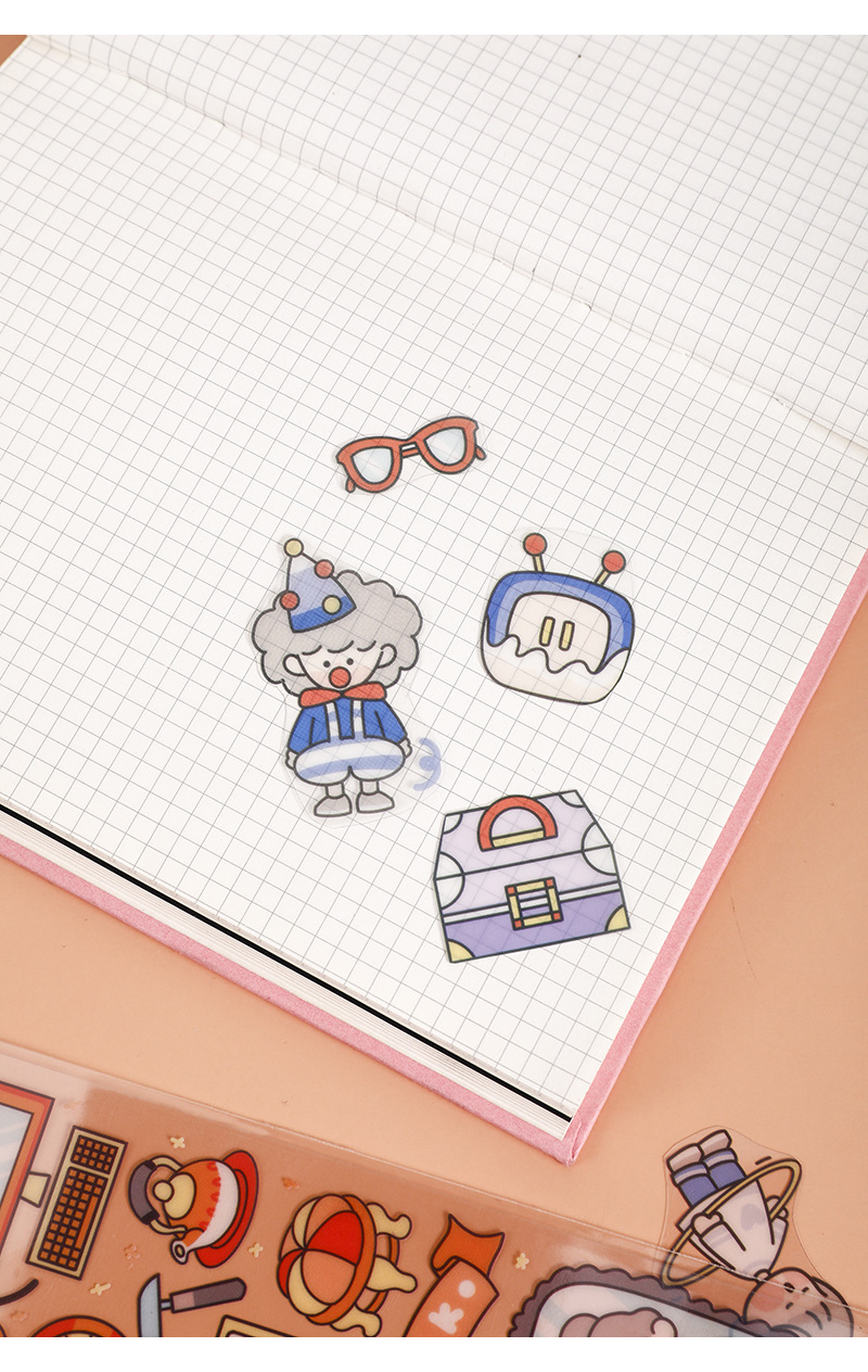 pet分装胶带 生活每天系列 创意少女手帐装饰贴纸 8款