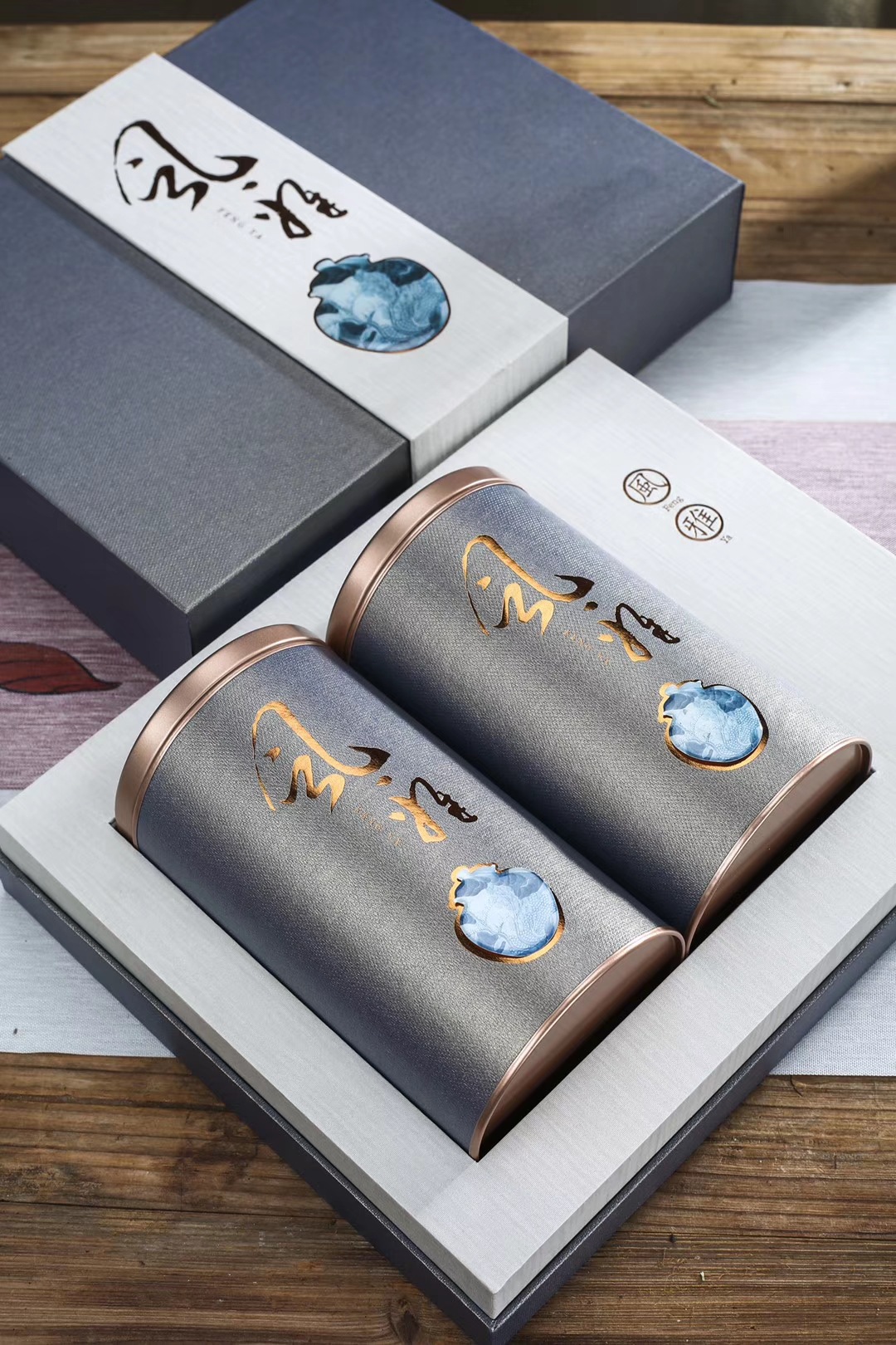 风雅2022新茶武夷山桐木关金骏眉茶叶红茶散装春茶双罐礼盒装400g