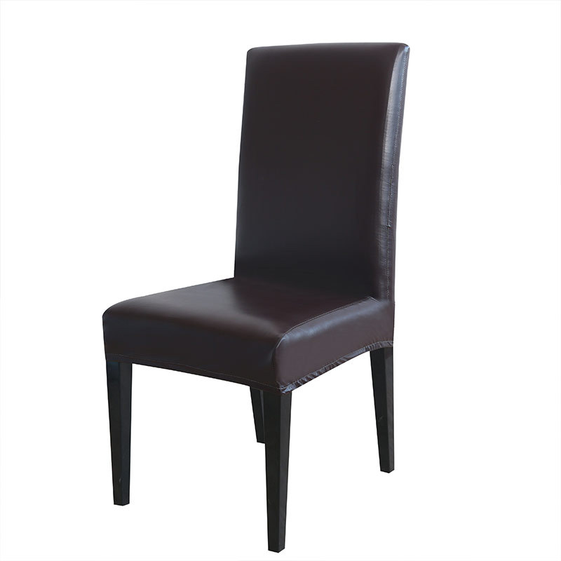 Universal Antifouling Home Chair Cover Hotel Chair Cover One-Piece Elastic Waterproof Oil-Proof PU Leather Chair Cover Elastic Seat Cover