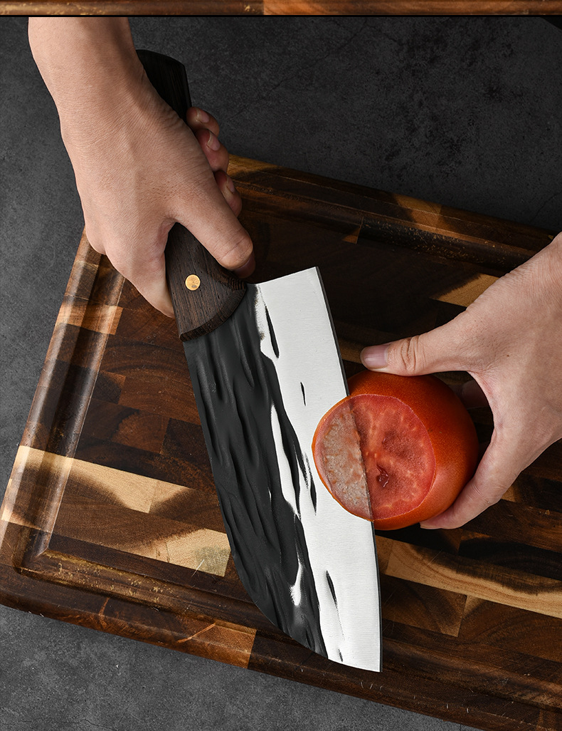 锻打不锈钢家用屠宰档切肉刀砍骨刀杀猪分割刀剔骨刀割肉刀猪肉刀