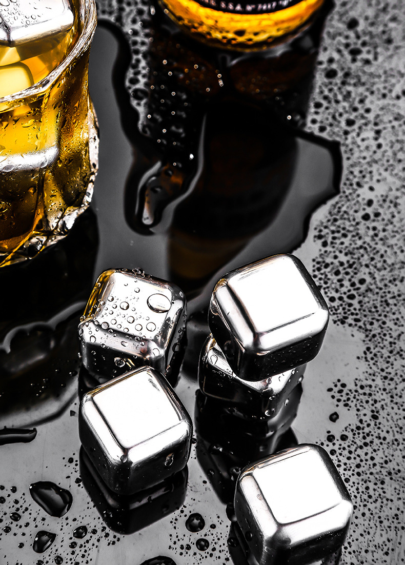 304不锈钢冰块 金属速冻球家用威士忌酒冰块冰粒宿舍迷你冰镇神器