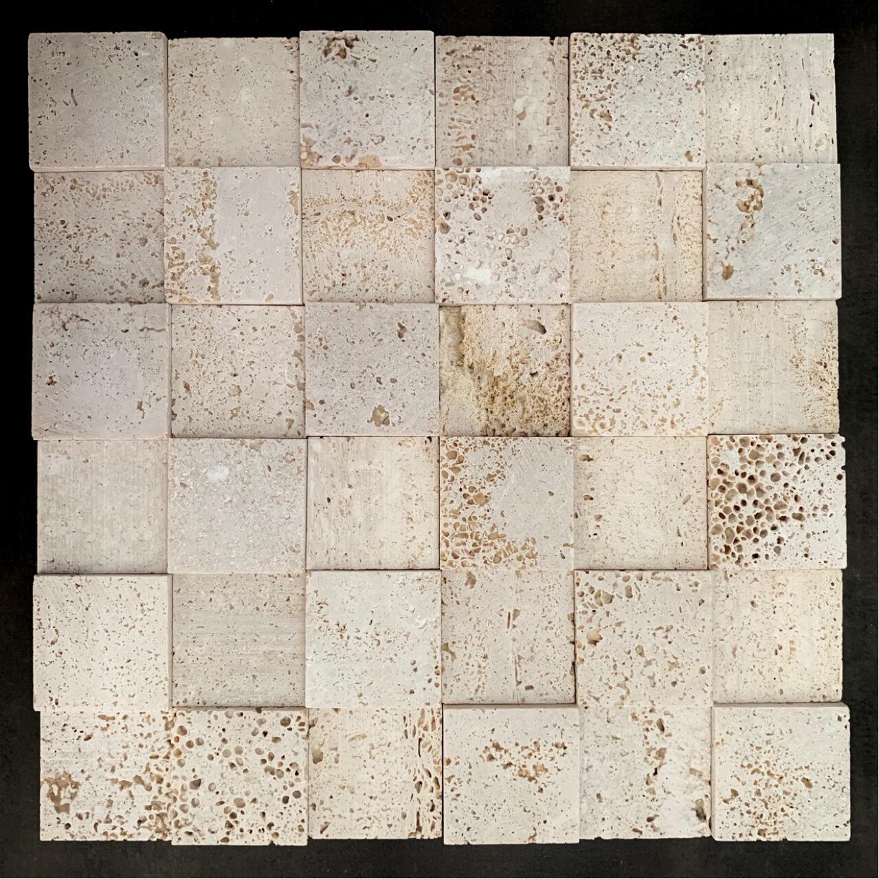 洞石石材马赛克 大理石文化石背景墙 室内外泳池浴室阳台地面装饰