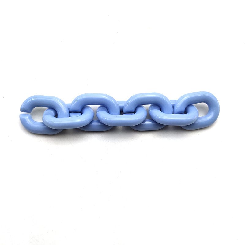 Acrylic U-Shaped Chain 18 * 24mm Plastic Macaron Color Ring Buckle DIY Metal Accessories Luggage Bag Eyeglasses Chain Accessories