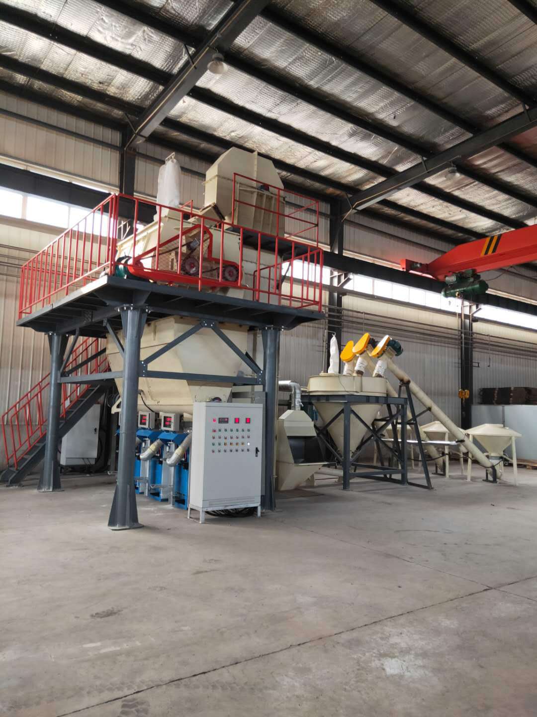 辽宁盘锦轻质石膏抹灰搅拌设备石膏搅拌器卧式螺带混合机厂家