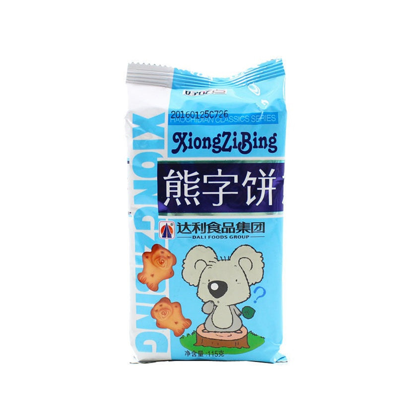 达利园好吃点熊字饼干115g儿童饼干小熊仔酥性饼干休闲零食品批发