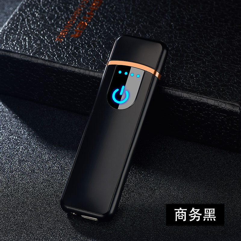 Sanqiao Personality USB Charging Lighter Windproof Touch Sensor Heating Wire Cigarette Lighter Advertising Wholesale 518