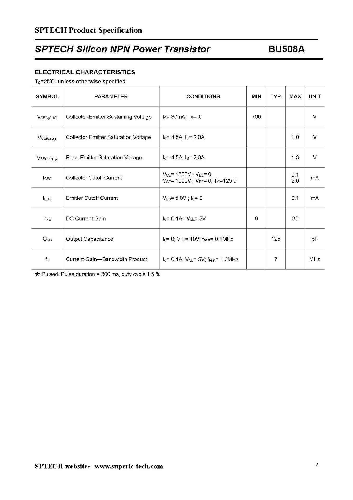 厂家npn直插 to-3p封装晶体管bu508a 超声波专用晶体管