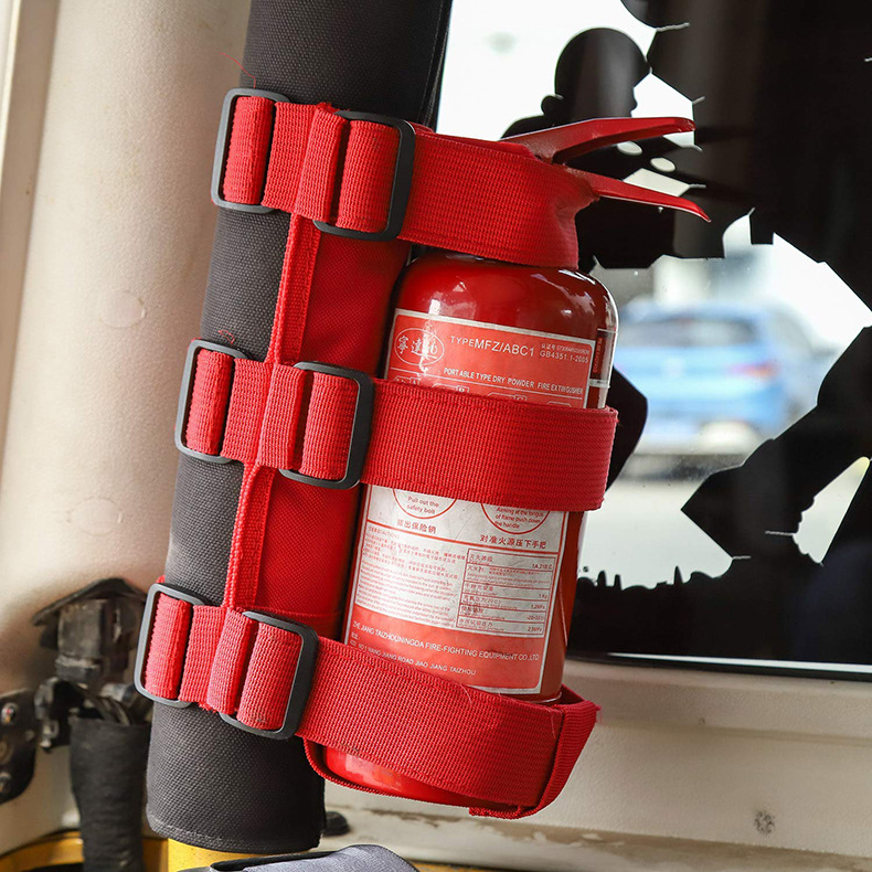 跨境现货灭火器绑带 车用灭火器固定带车载灭器绑带