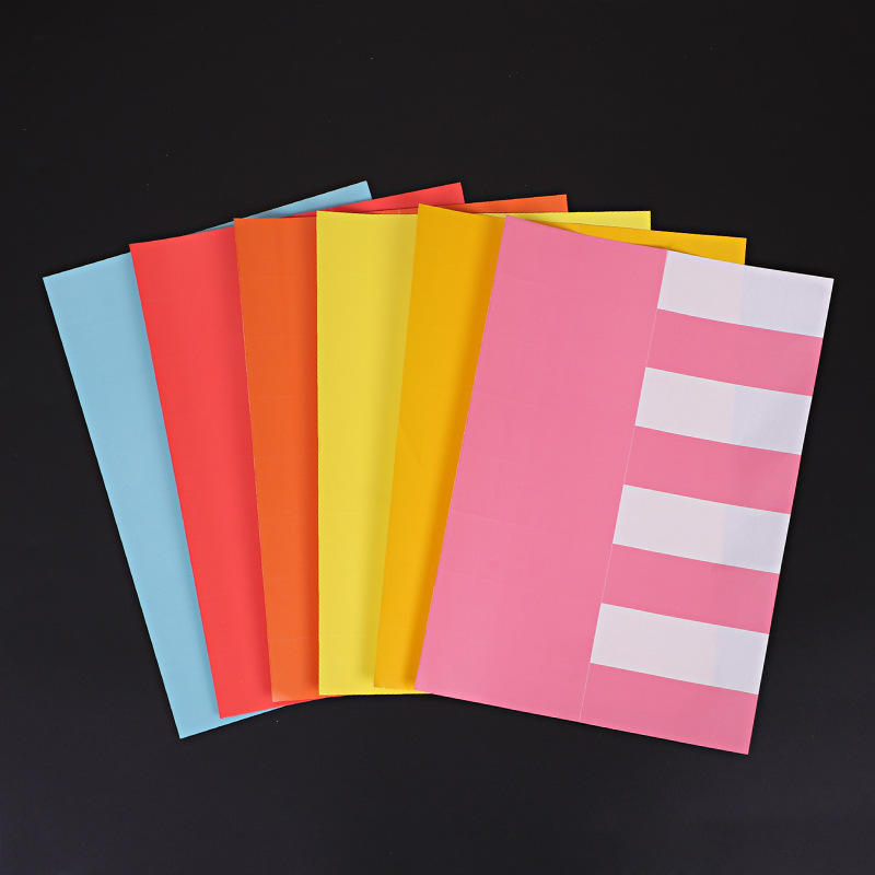 a4不干胶打印标签纸 彩色光面背胶激光打印复印贴纸 自粘纸50张装