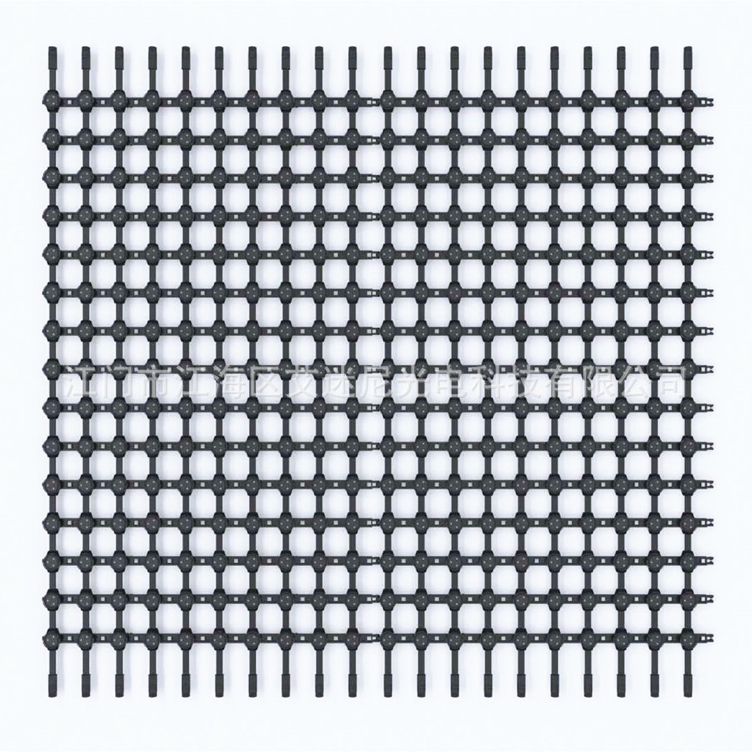 晶格屏网格屏透明屏柔性屏65536灰度网格屏网屏dmx512晶格屏
