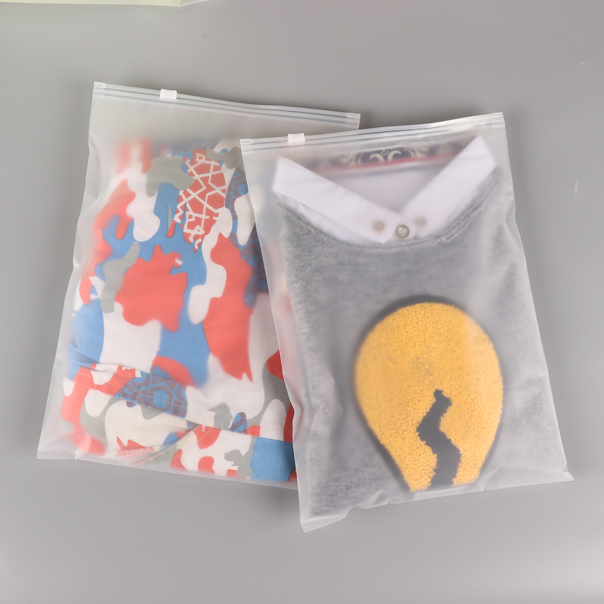 警示语服装拉链袋 内衣衬衫毛衣服装包装袋女装塑料自封胶袋现货