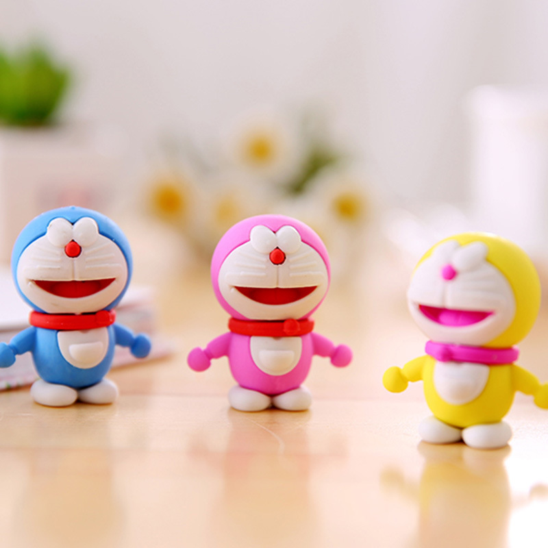 卡通橡皮擦 叮当猫学生橡皮 文具批发 文具店淘宝货源