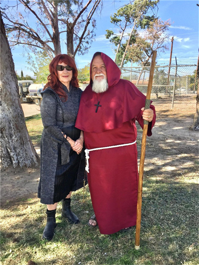 万圣节中世纪僧侣服修士袍巫师服牧师服僧袍演出服表演服欧美热销