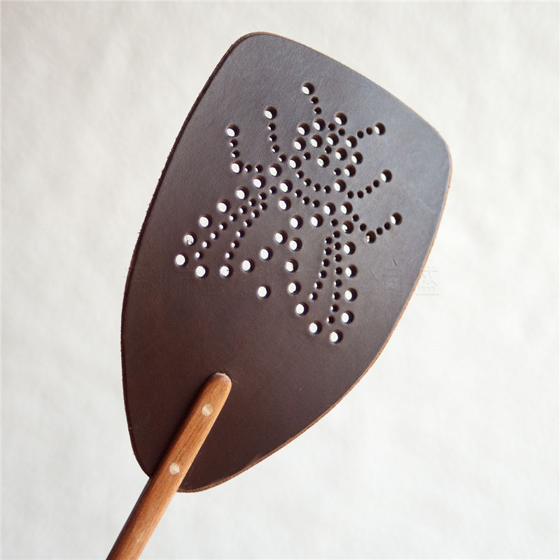 创意苍蝇拍定制 家用厨房苍蝇拍皮拍 木柄苍蝇拍灭蚊拍可印logo