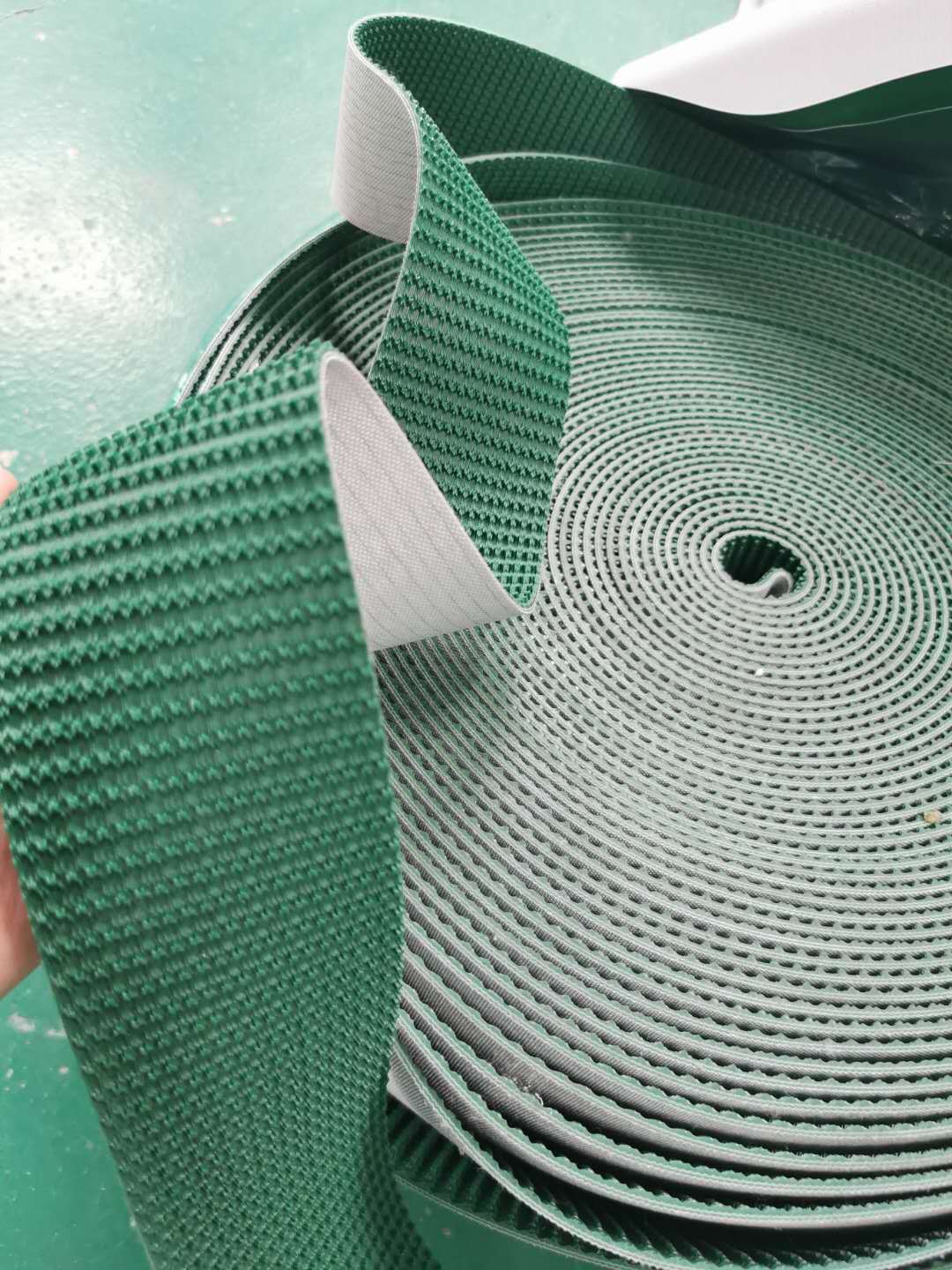 环形pvc平皮带防静电轻型pvc传动带 耐磨橡胶输送带免凿毛止浆带