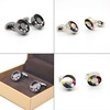 Swiss Jazz Turn bead French Cufflinks man business affairs suit Sleeve nail black silvery circular customized goods in stock Swiss Jazz Turn bead French Cufflinks man business affairs suit Sleeve nail black silvery circular customized goods in stock