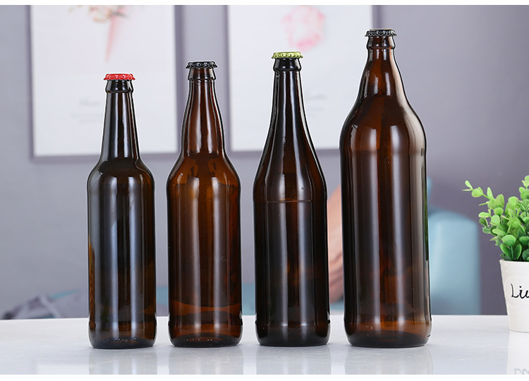 批发500ml棕色空啤酒瓶酿酒新款玻璃酒瓶330ml汽水玻璃饮料瓶