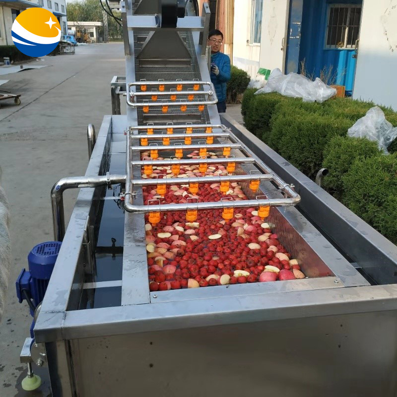 大型全自动洗小龙虾机器 商用气泡喷淋大虾清洗设备 工业洗虾机