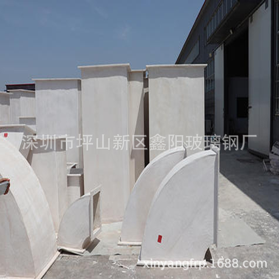 定制玻璃钢通风管道 无机玻璃钢通风管道 地下车库矩形通风管道