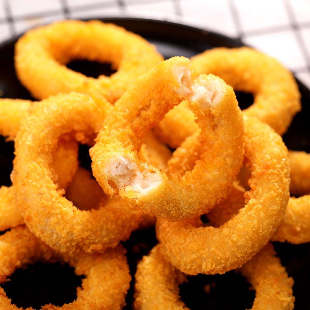 正大香酥鱿鱼圈400g/袋 调理鸡肉圈油炸半成品裹粉小吃