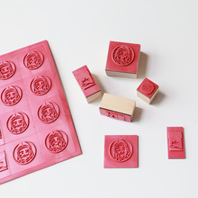 木质印章定制DIY儿童益智玩具印章定做异形环保橡皮印章胶皮