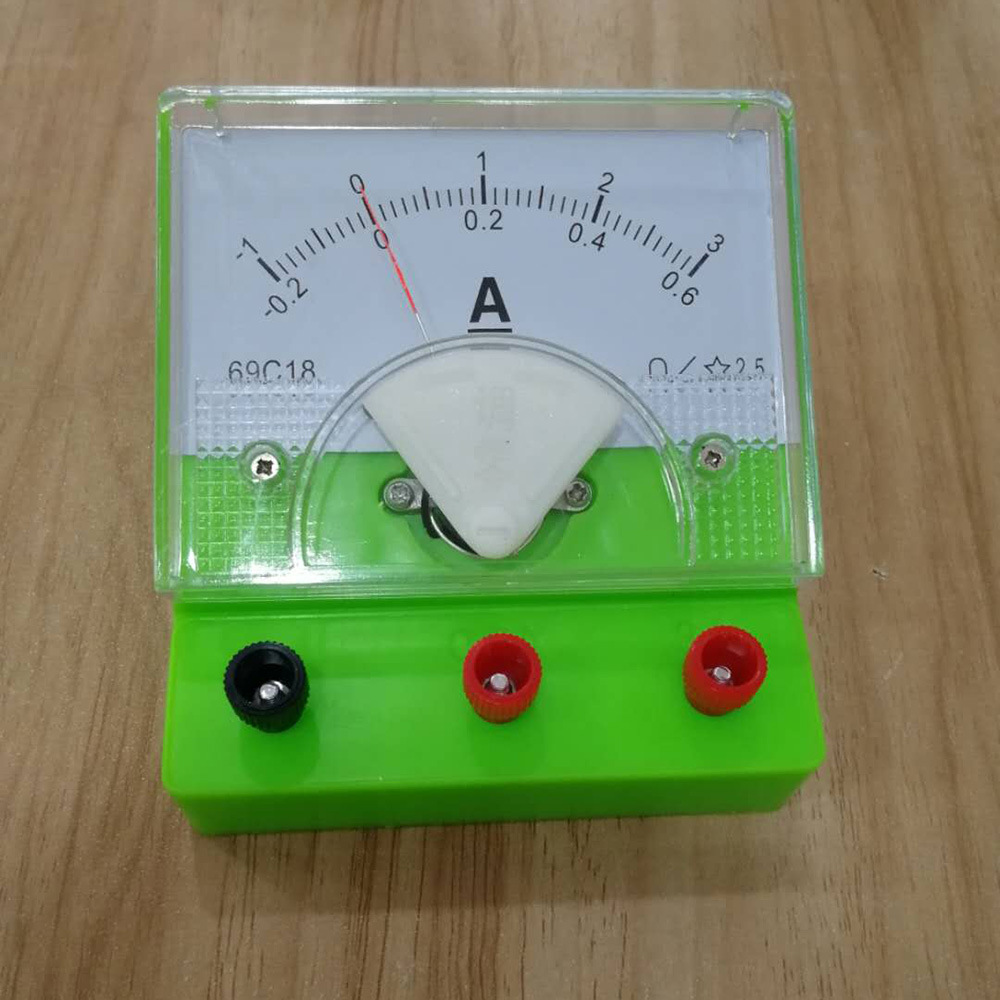 电流表指针式直流电流表2.5级0.6a3a中学物理教学电学实验器材69c