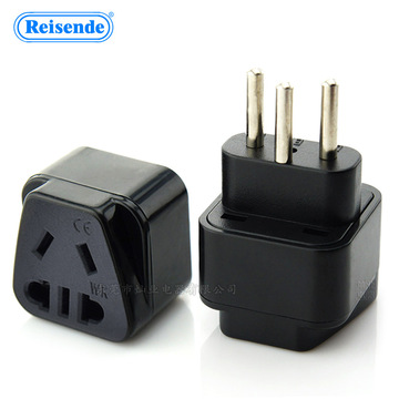 瑞士标转新国标转换插头 三圆脚转二/三扁脚 瑞士标转国标转换器