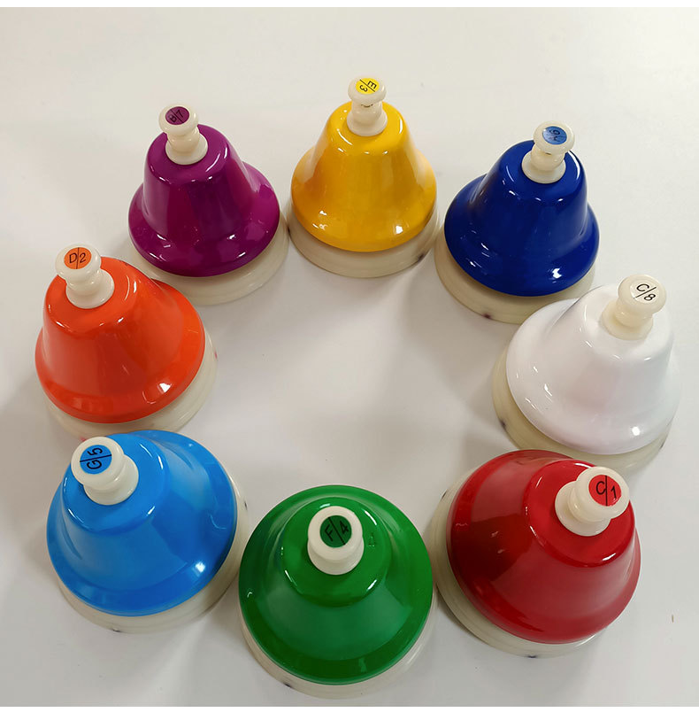 批发奥尔夫乐器打击乐器手柄八音按钟彩虹课铃幼儿园旋律钟