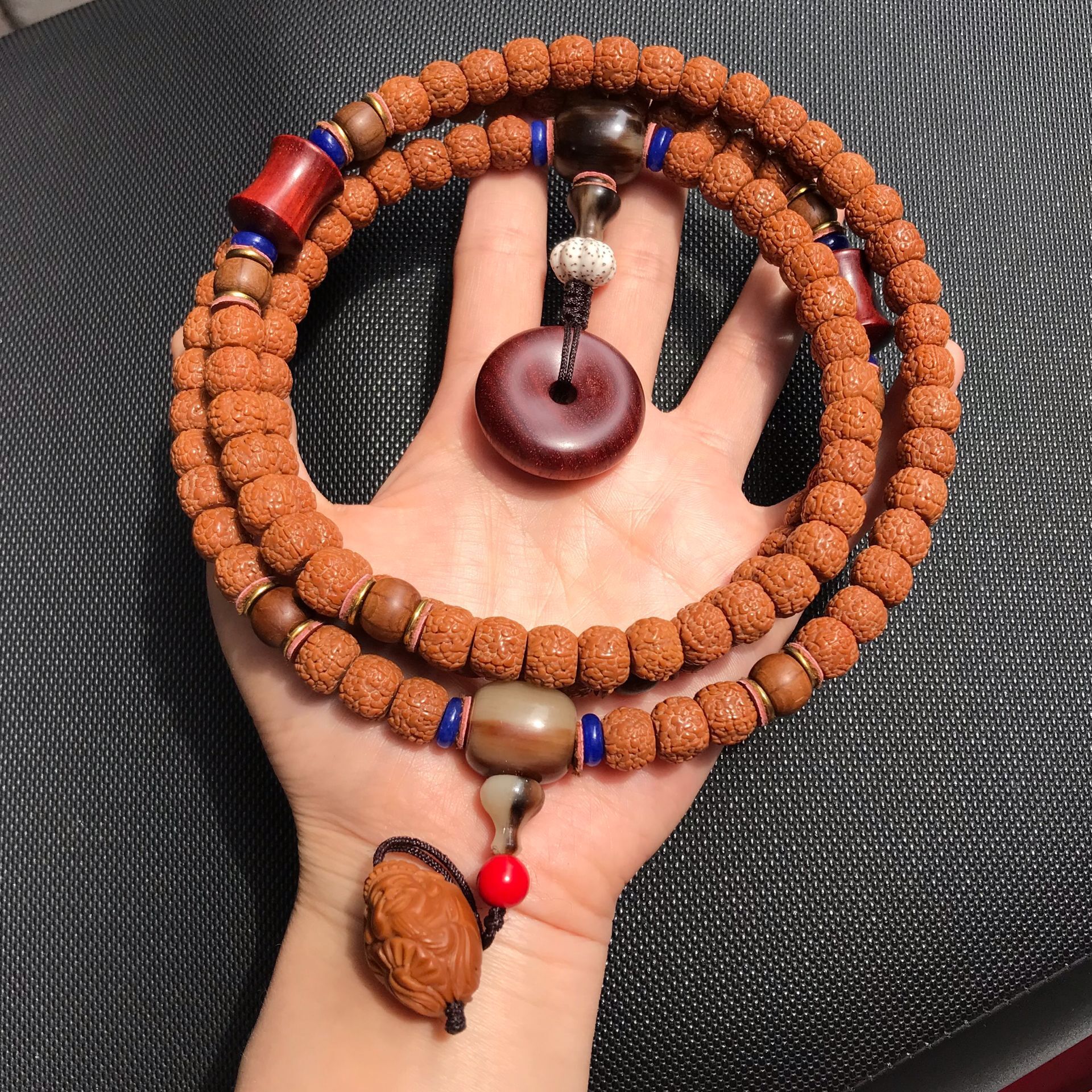 厂家供应108藏式龙鳞纹金刚菩提 藏式龙鳞纹佛珠手串