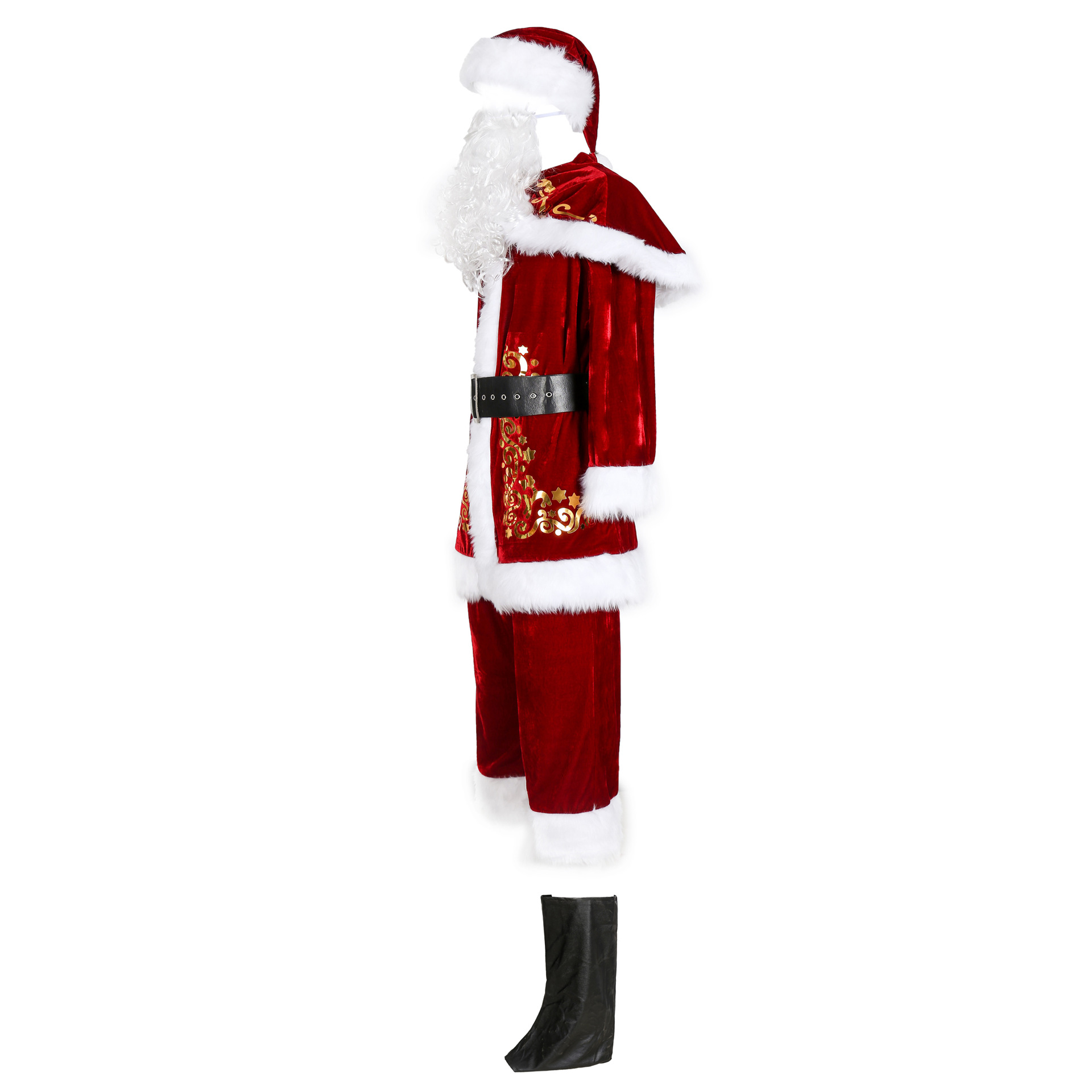 M-XXXXL plus Size Men's Christmas Clothing Men's Santa Claus Clothing Printing Christmas Clothes Set