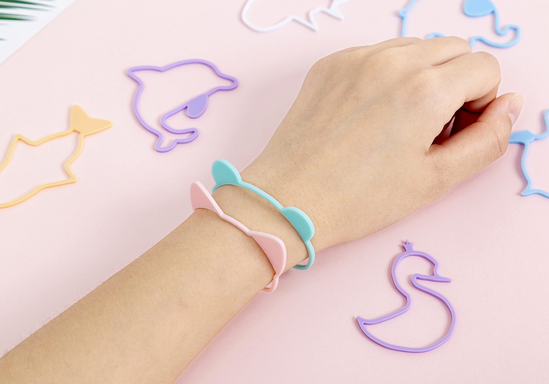 韩国避蚊神器不含避蚊胺儿童可用糖果色水果动物造型驱蚊手环