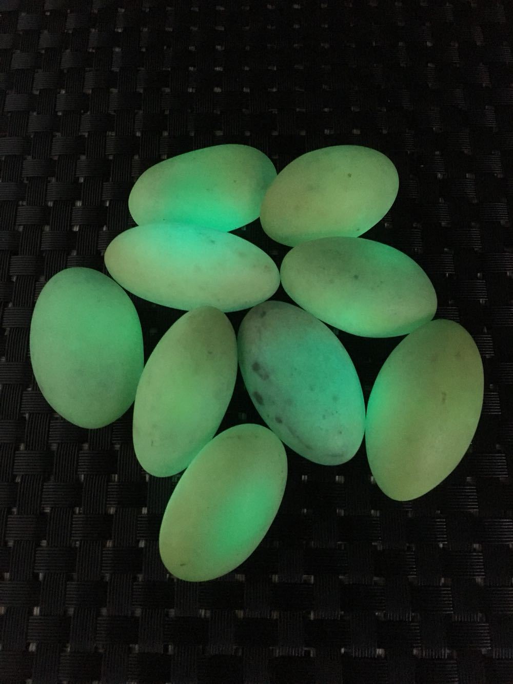 天然夜光石原石鸡蛋型奇石萤石摆件饰品吊坠送孩子探索礼物