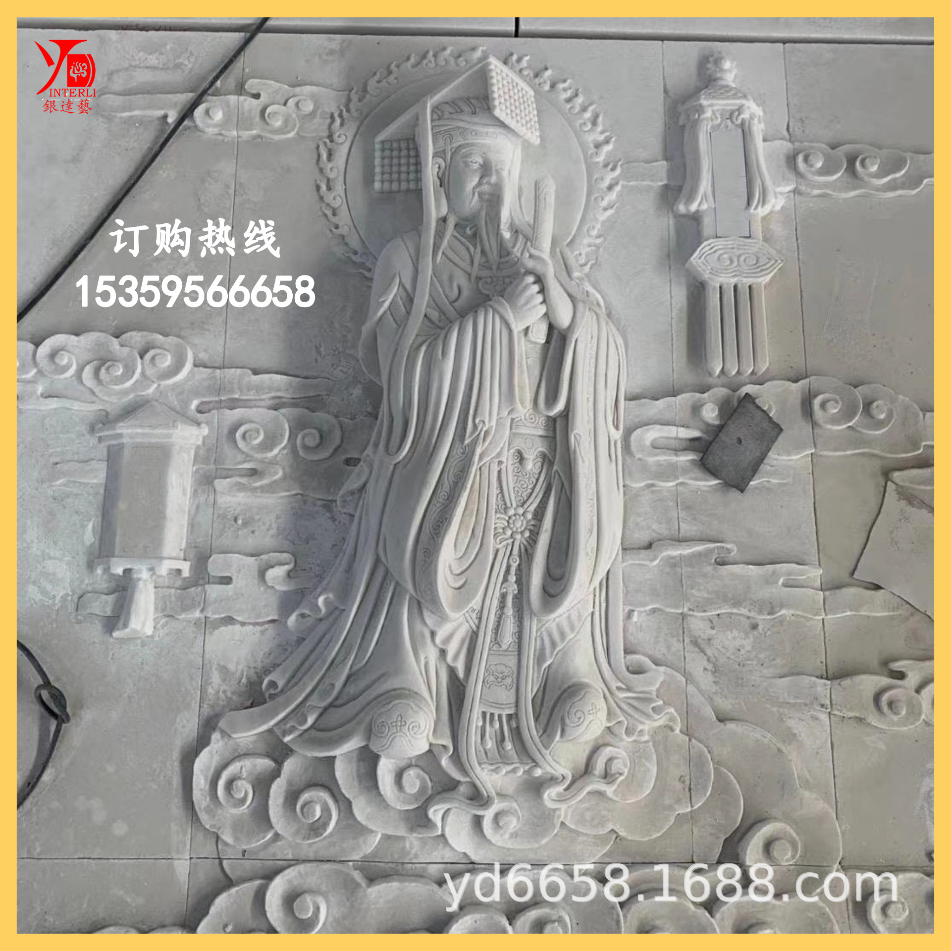 汉白玉佛像浮雕寺庙古建花岗岩石材雕刻青石浮雕福建惠安工厂定做