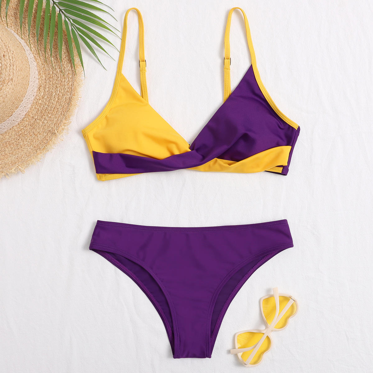 厂商批发分体泳衣比基尼泳装女温泉沙滩时尚修身显瘦