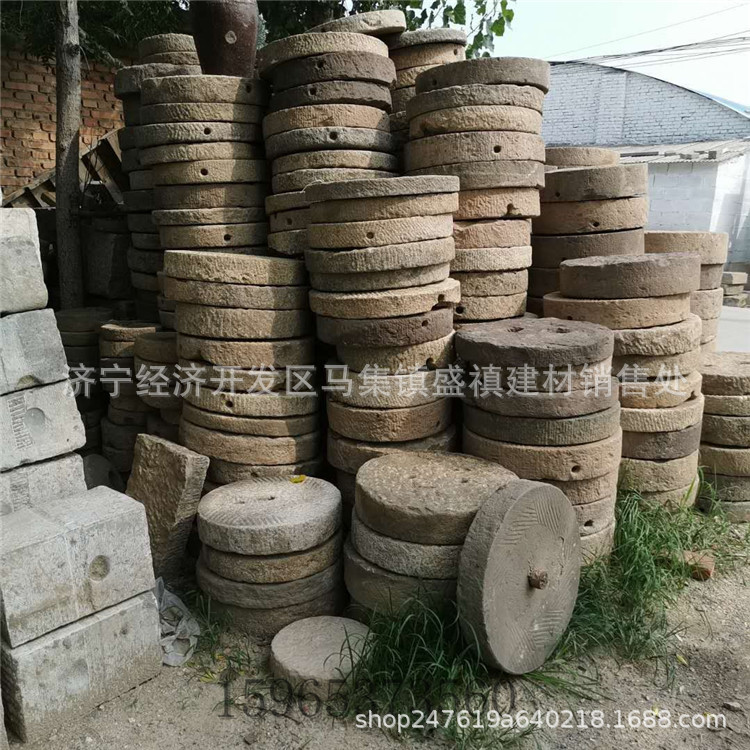 厂家出售各种老石板 精品老石缸 民间旧石器旧石墩