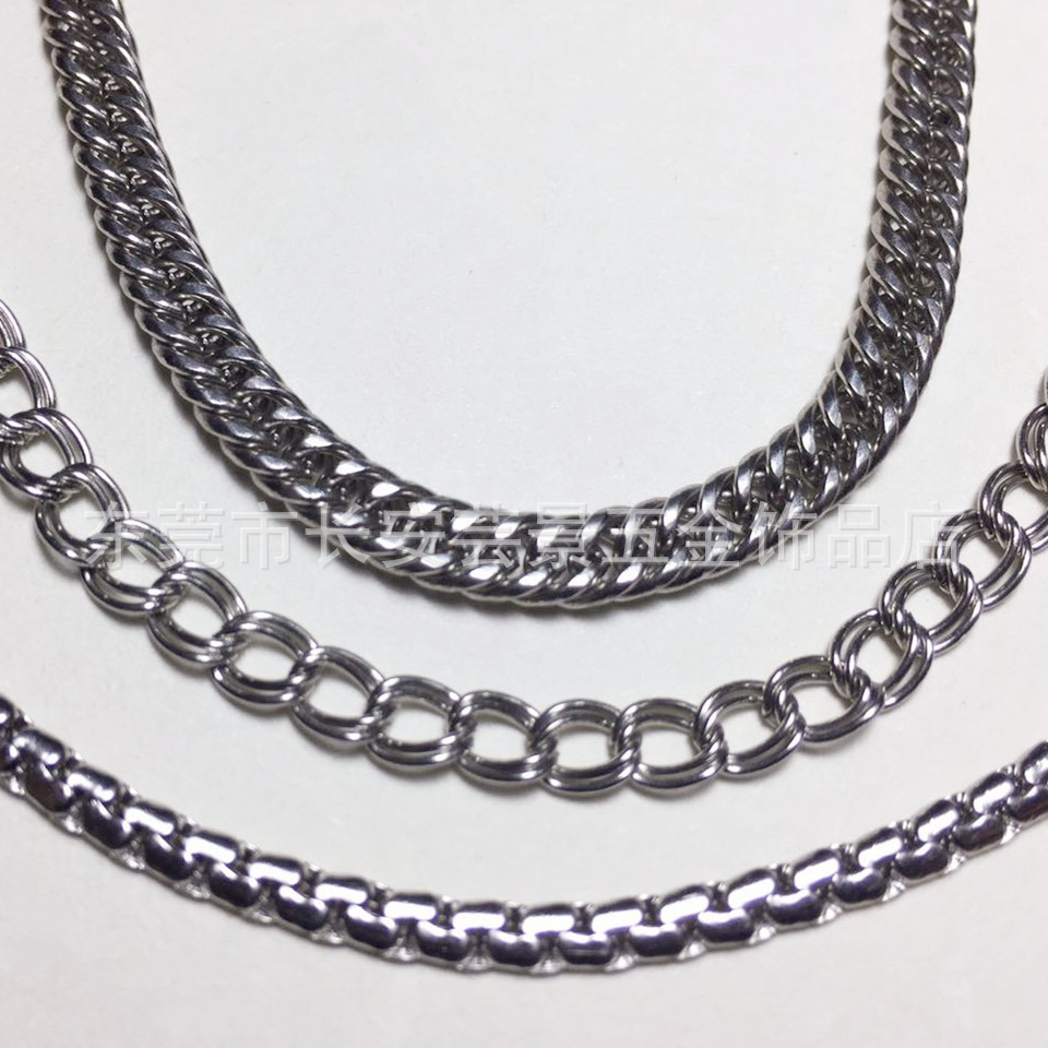 双织圆磨链 不锈钢链条 厂价定制加工箱包链条 饰链 挂链等