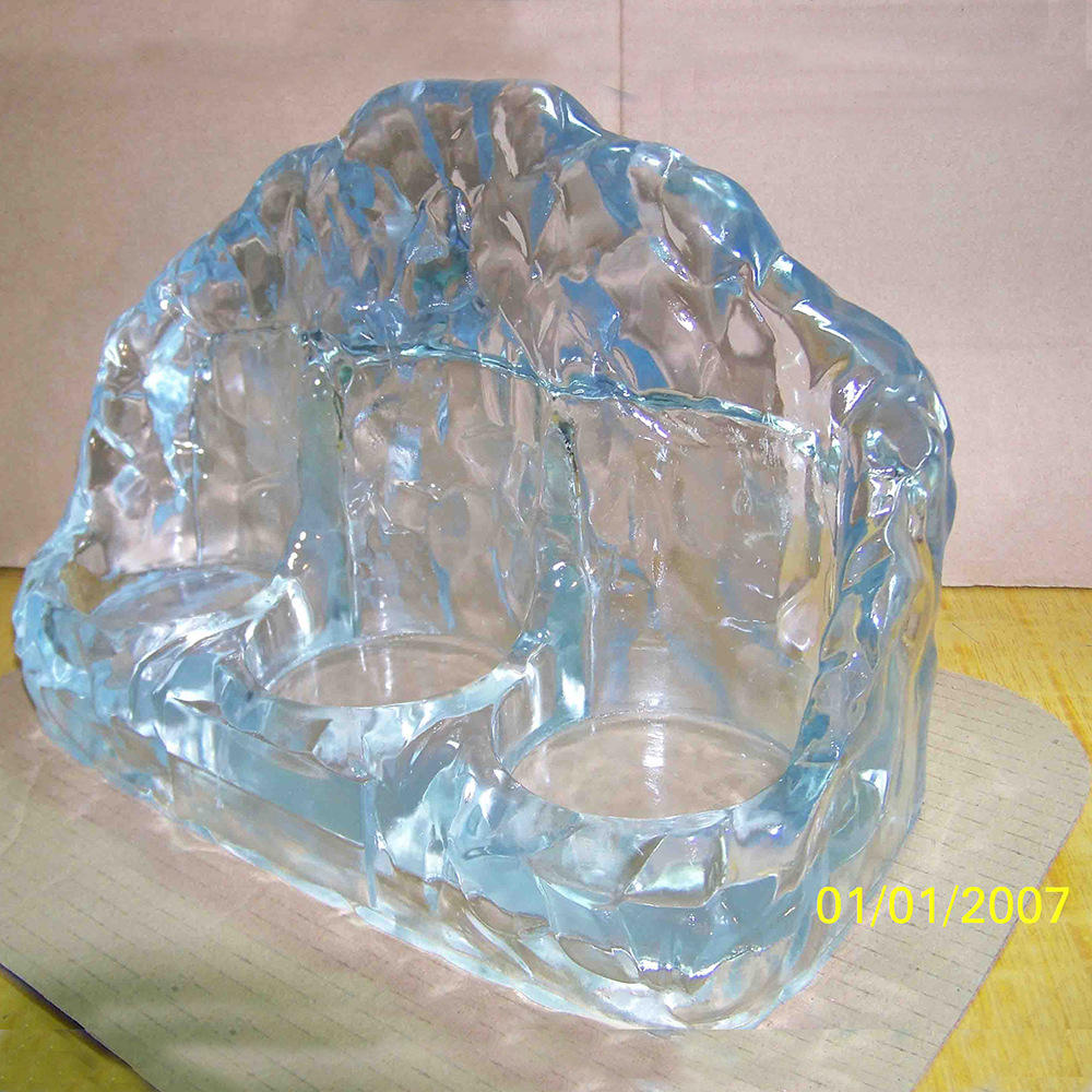 手工制品poly摆件透明树脂工艺品透明树脂酒水促销用品展示底座