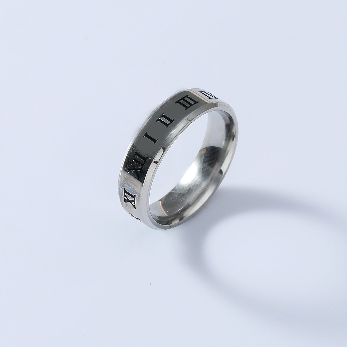 韩版时尚饰品新款wish亚马逊速卖通ebay流行不锈钢罗马数字戒指