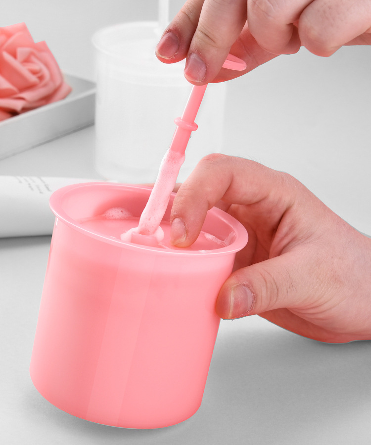 加厚塑料起泡器洗面奶打泡泡 便携式打泡杯 居家日用洁面发泡器