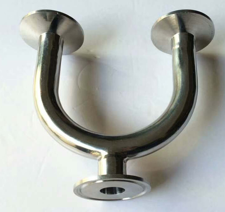 304不锈钢焊接u型管卫生级u型三通接头 u型弯管焊接式快装u型三通