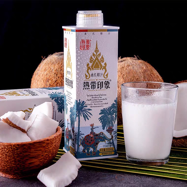 热带印象泰式椰汁椰奶果味饮料整箱椰子汁酒席大瓶装1l*6批发