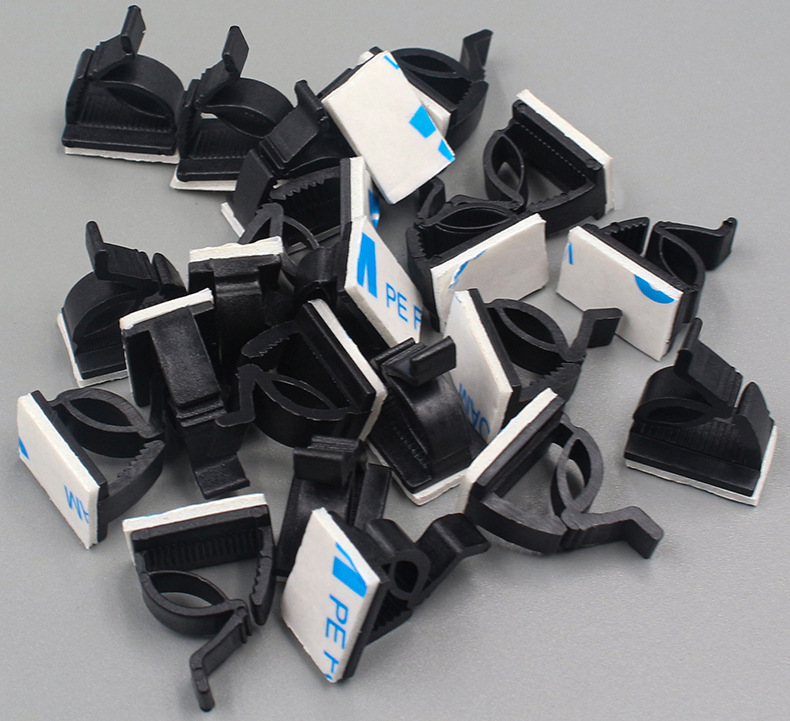 专利wcc4自粘式可调式电线固定座 电线束线夹线卡 布线扣厂家包邮