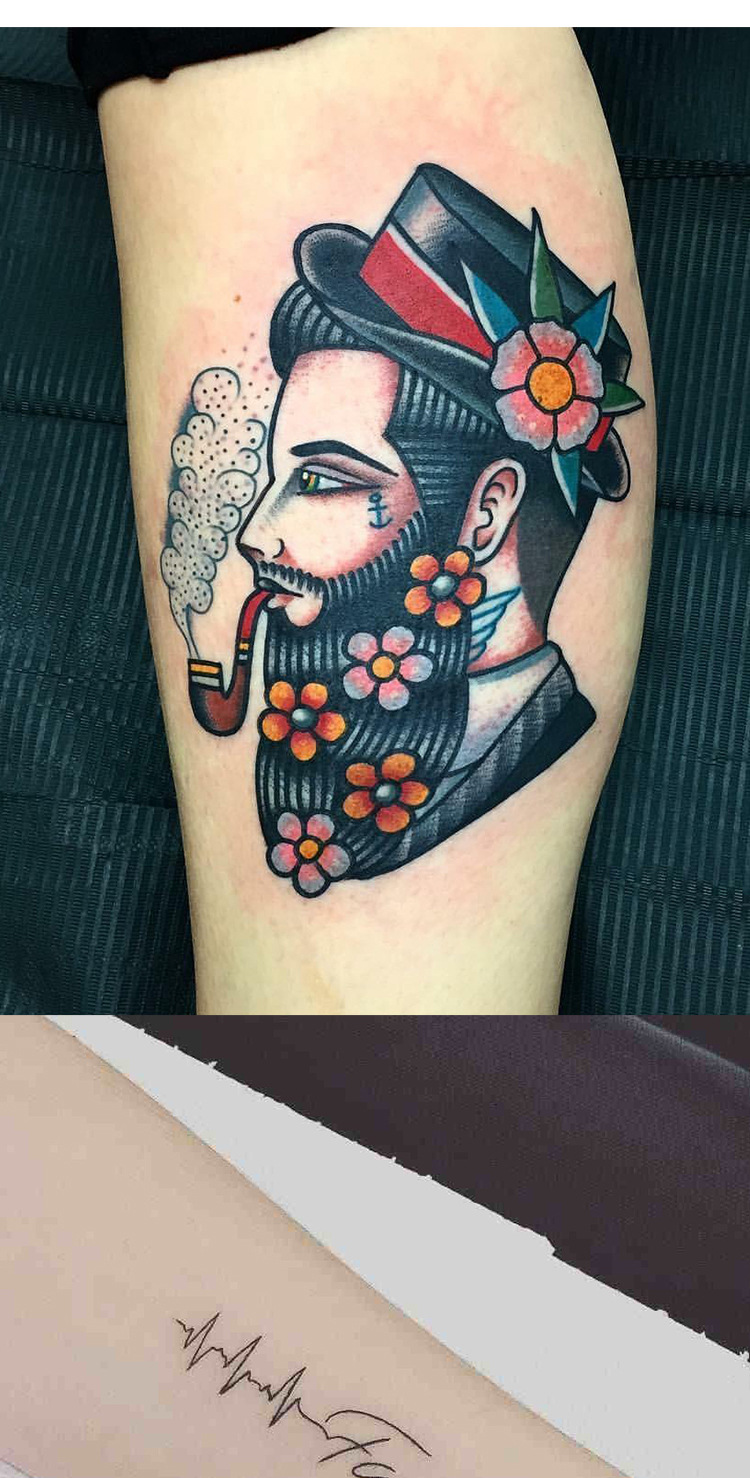 久工纹身器材转印彩色双头记号笔粗细两头纹身描绘笔纹身工具